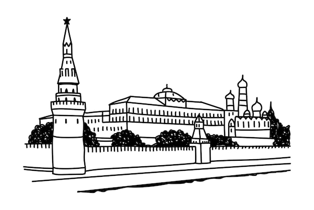 PNG Kreml Rosja ilustracja kreskówki przezroczysty tło