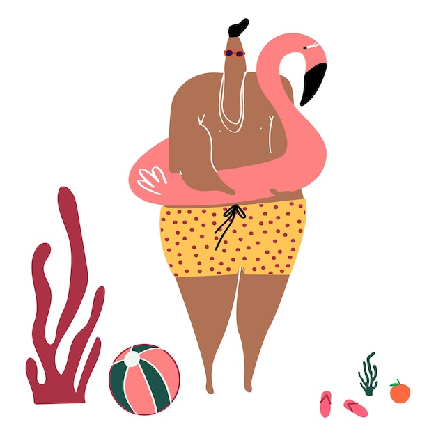 Png letni urlop doodle element przezroczysty tło