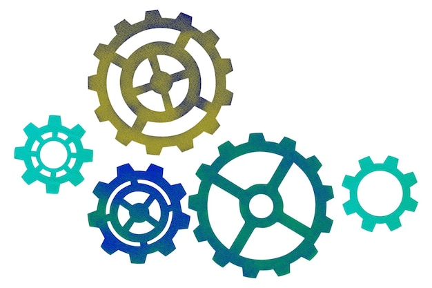 Png naklejka Cogwheel przezroczyste tło