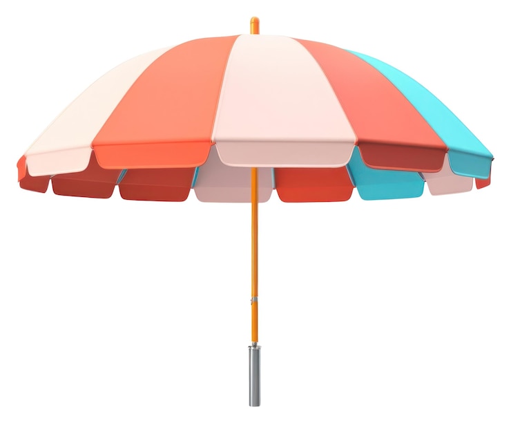 Zdjęcie png parasol letni biały tło parasol plażowy