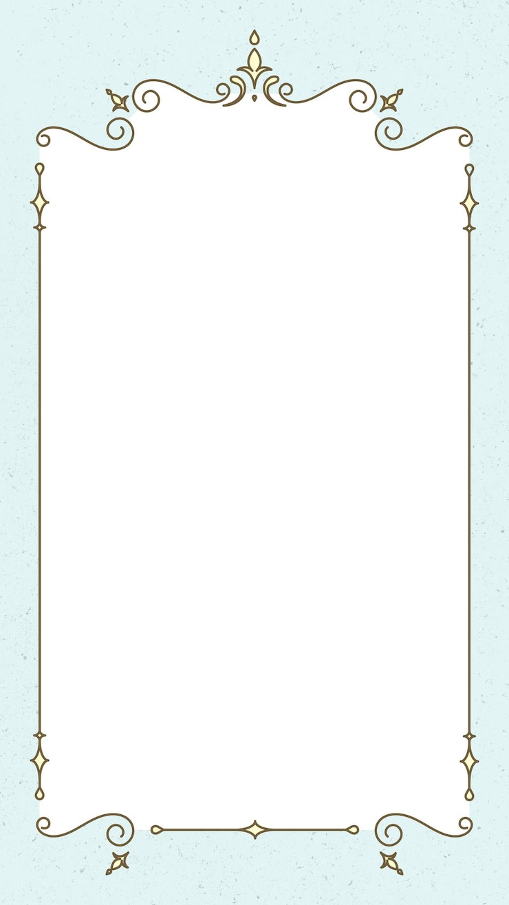 Zdjęcie png ramka w stylu vintage na pastelowo niebieskim tle