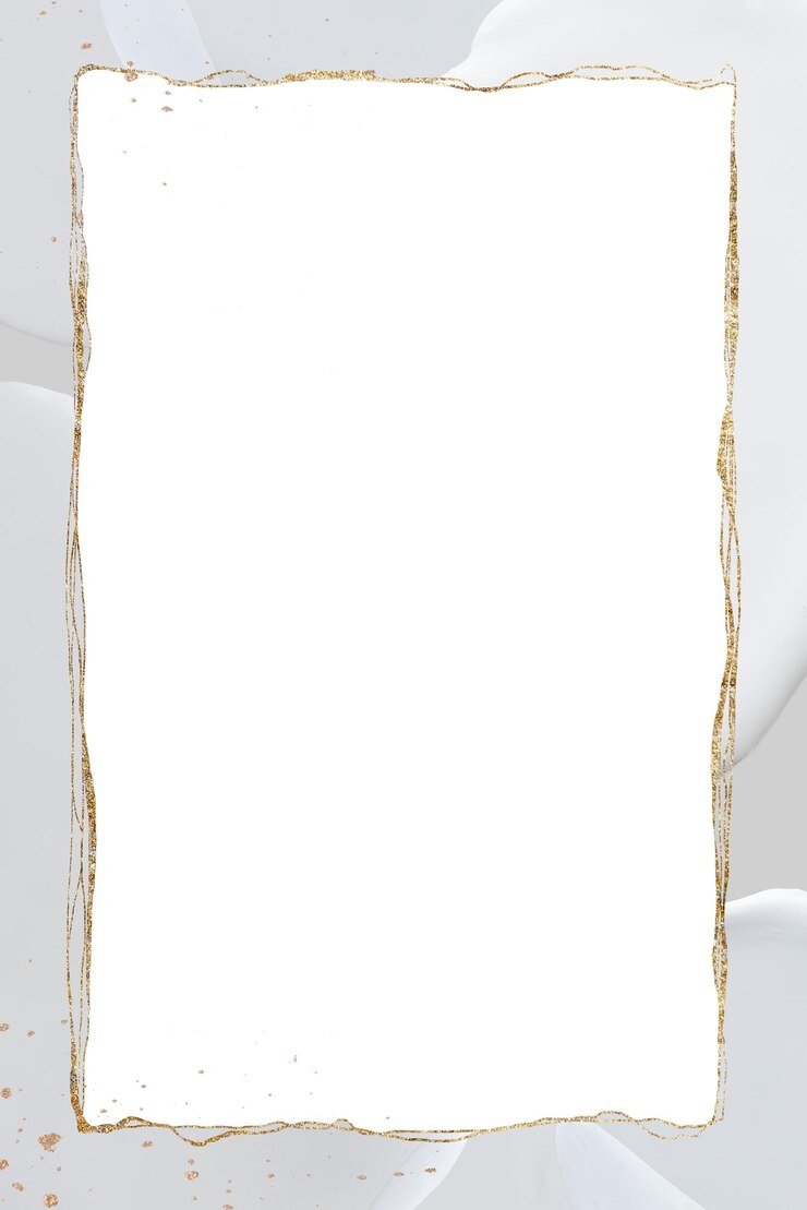 Zdjęcie png szara błyszcząca złota ramka
