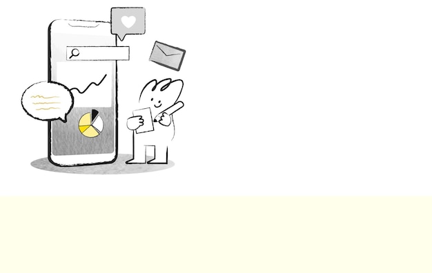 Png tło dla e-commerce rozwój biznesu wykres rysunek doodle