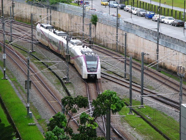 Pociąg Na Lotnisku Kuala Lumpur Malezja