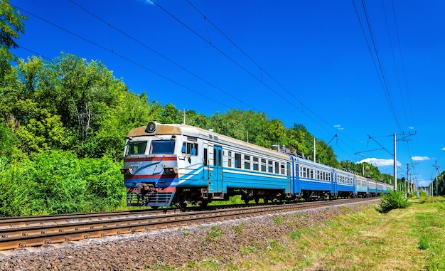 Pociąg Podmiejski W Obwodzie Kijowskim Na Ukrainie