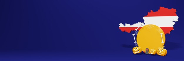 Podium Halloween w Austrii, aby zwiększyć sprzedaż i skorzystać ze zniżek na produkty