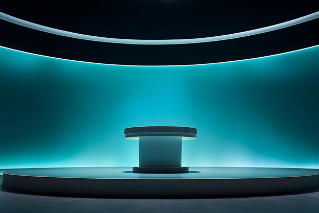 Podium na scenie Blue Light