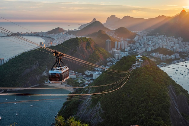 Zdjęcie podnieś górę głowa cukru w rio de janeiro