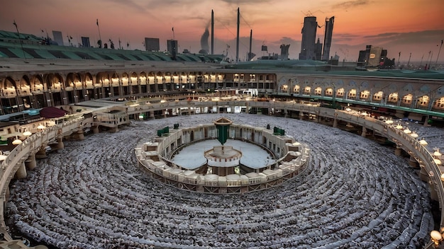Podróż na hadż w świętej Mekce wysokiej jakości zdjęcie wysokiej jakości zdjęcia