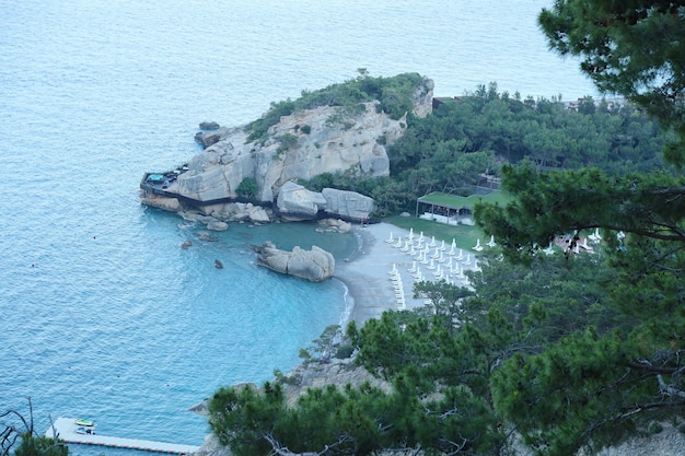 Podróżuj po Turcji Morze Egejskie i skały laguna krajobraz natura