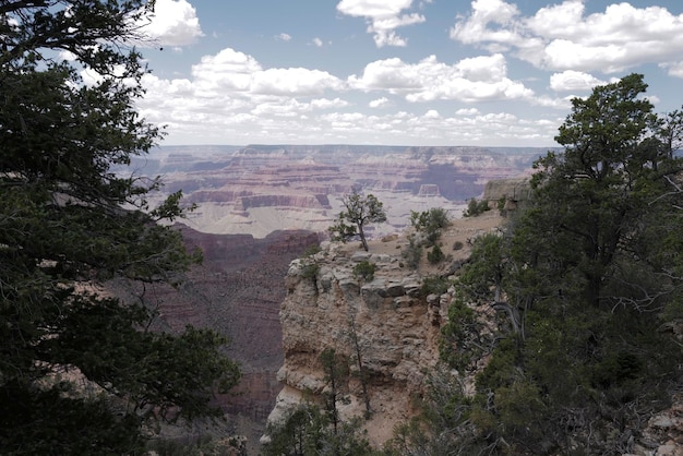 Podróżujący po USA wielki kanion w południowej części arizona