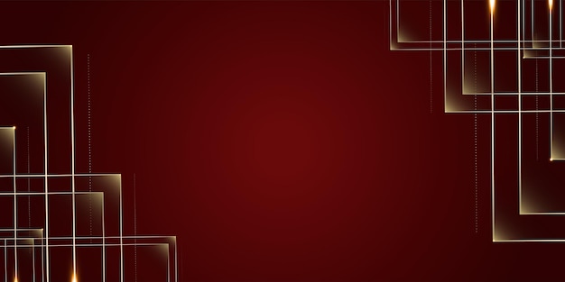 Podstawa czerwonych złotych linii