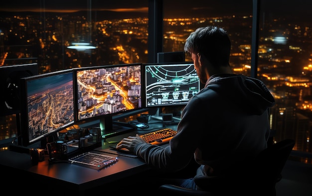 Podstawy bezpieczeństwa cybernetycznego z osobą pracującą na ekranach komputerowych