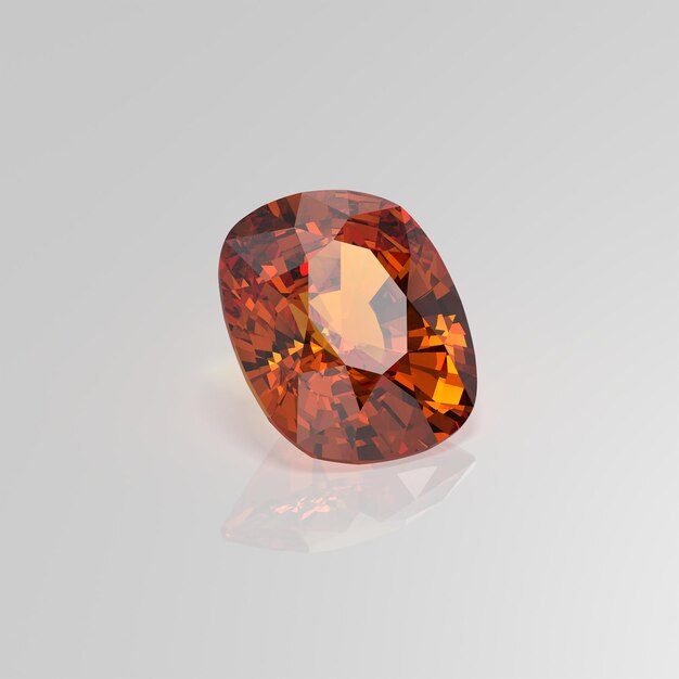 Poduszka Z Kamienia Hessonite Render 3d