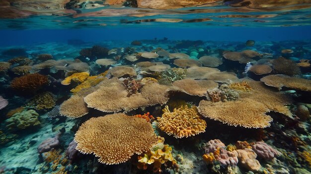 Zdjęcie podwodna rafa koralowa na morzu czerwonym