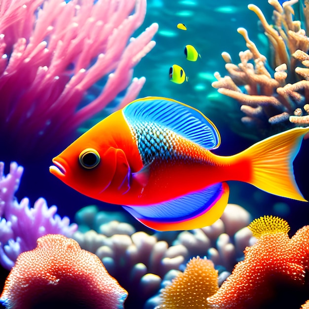 Podwodny ocean morskie wodne niesamowite piękne kolorowe żywe rafy koralowe