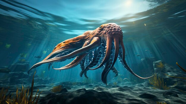 Podwodny świat fantazji Piękno stworzeń Podwodny Świat fantazji piękności