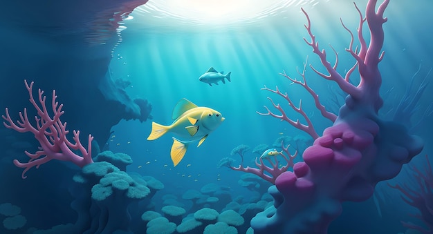 Podwodny świat morski