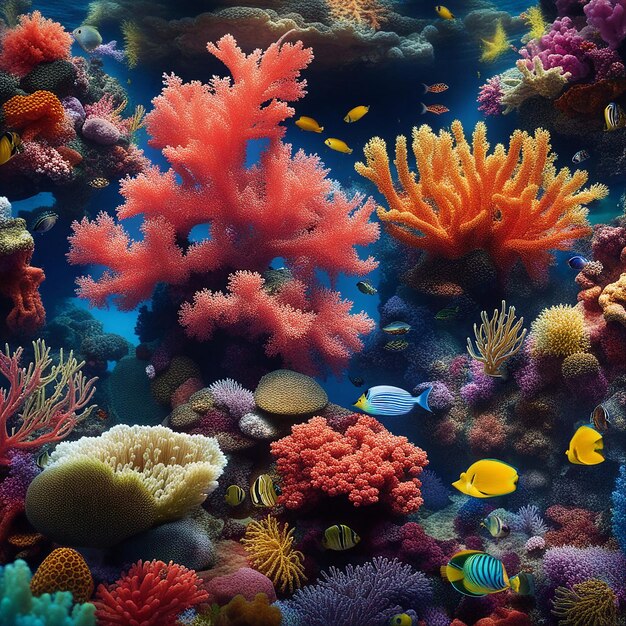 Podwodny, tętniący życiem świat rafy koralowej