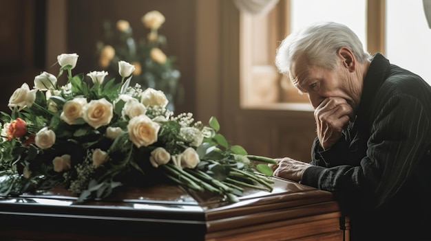 Zdjęcie pogrzeb nekrolog czytanie kondolencje pogrzeb kwiaty żałoba zmarłego