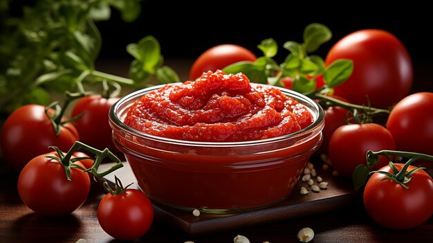 Pojedyncze Świeże Organiczne Puree Pomidory