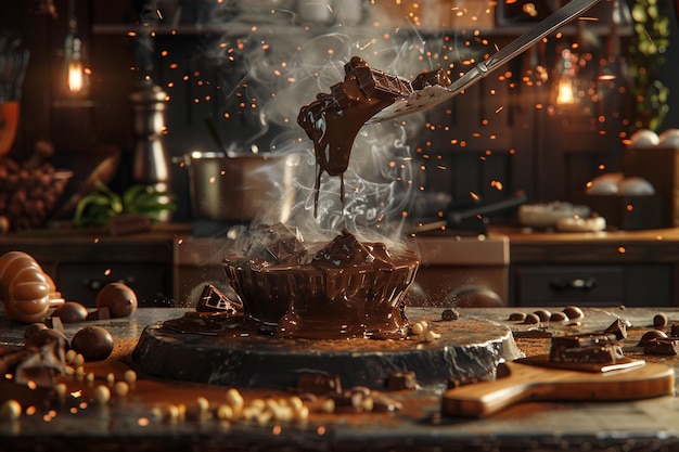 Zdjęcie pokaż atrakcyjność kuchni inspirowanej czekoladą
