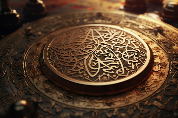 Zdjęcie pokaz piękna kaligrafii i sztuki islamskiej 00468 00