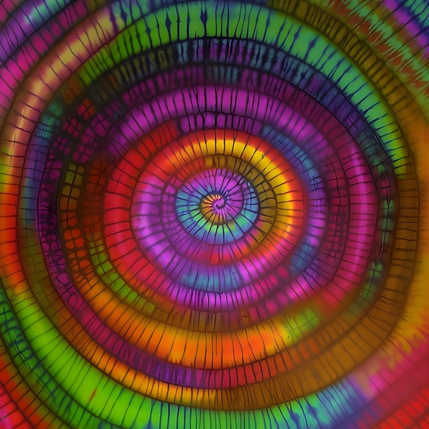 Zdjęcie pokazano kolorowe koło z tęczowym wzorem.