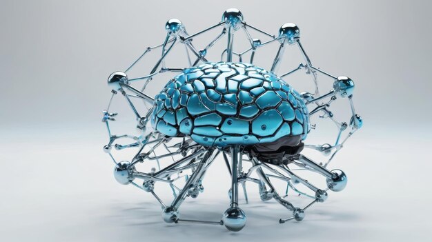 Pokazany model ludzkiego mózgu