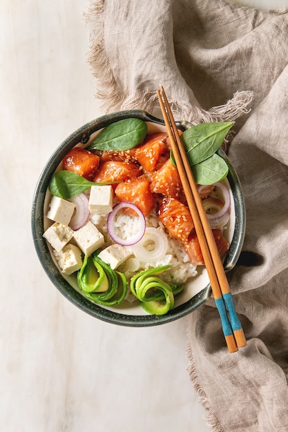 Poke Bowl With Salmon