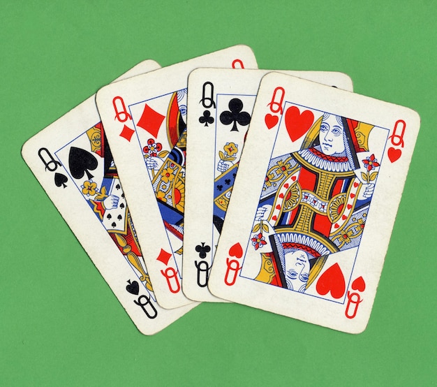 Zdjęcie poker kart królowych
