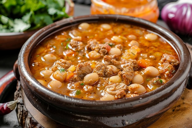 Pokusa pozole bowl closeup