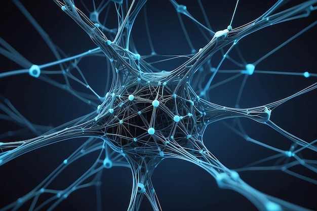 Połączenia neuronowe abstrakcyjne tło technologiczne