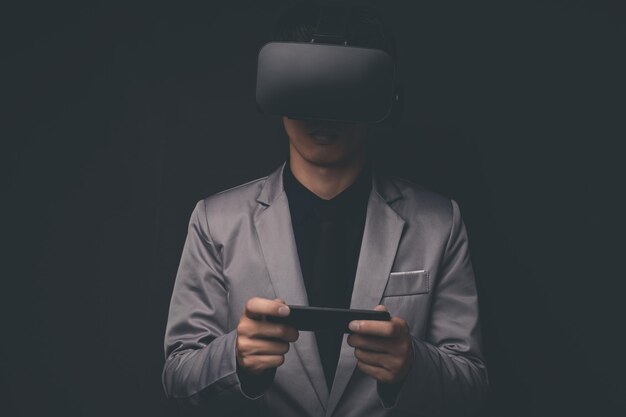 Połączenie okularów VR technologia Metaverse online