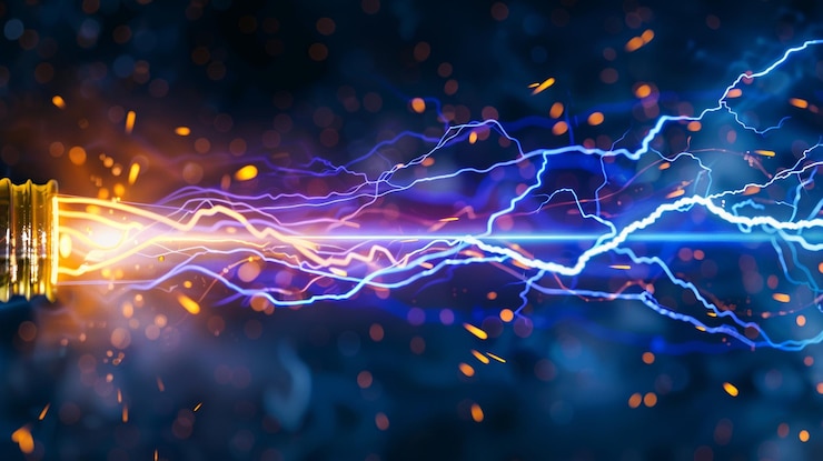 Zdjęcie pole elektromagnetyczne naładowane elektrycznie