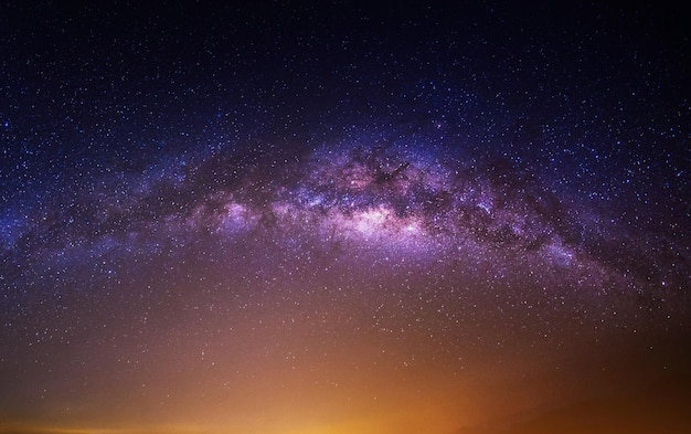 Zdjęcie pole gwiazd na nocnym niebie