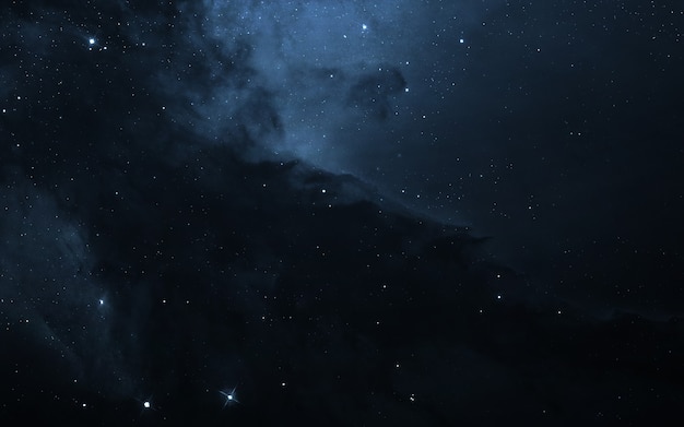 Pole gwiazd w przestrzeni kosmicznej, wiele lat świetlnych od Ziemi. Elementy tego zdjęcia dostarczone przez NASA