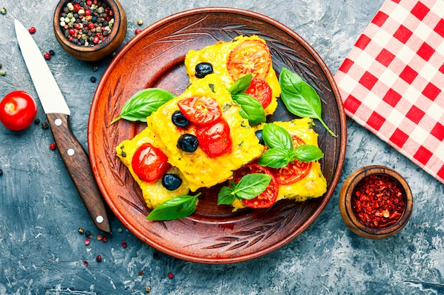 Polenta Włoskie Danie Z Mąki Kukurydzianej