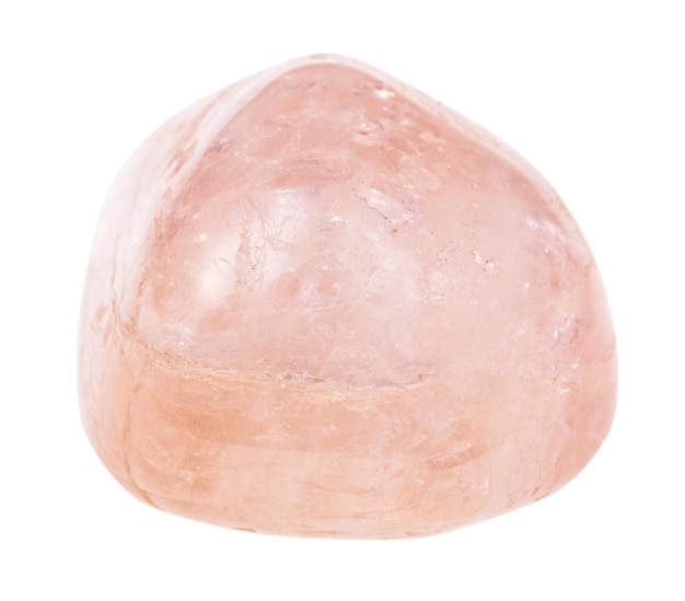 Polerowany kamień morganitowy różowy beryl vorobyevite