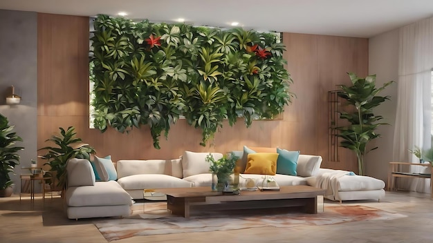 Półka z roślinami do dekoracji domu
