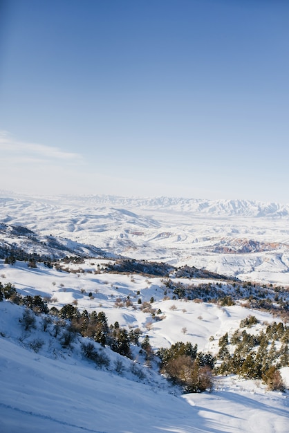 Położenie Gór Tian Shan, Uzbekistan, Azja środkowa.