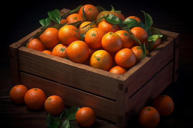 Pomarańcze w pudełku Generative AI