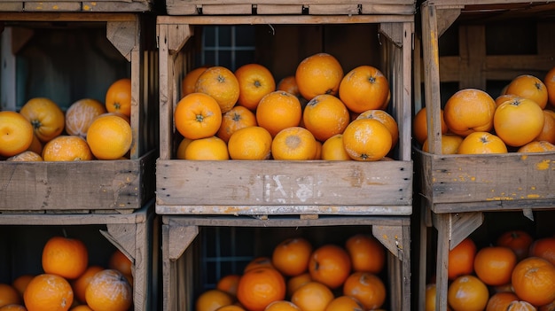 pomarańcze w skrzynkach