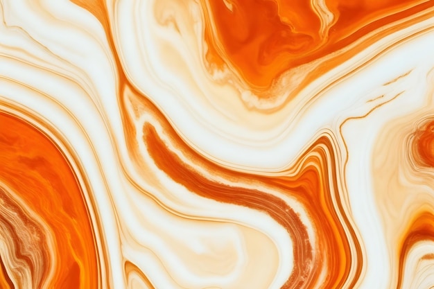 Pomarańczowa i Dhite Marble Texture Background Pomarańczowy Marble Textures ai generowane