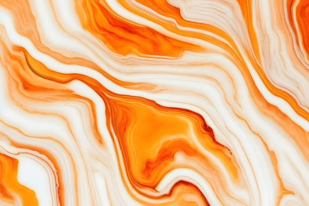 Pomarańczowa i Dhite Marble Texture Background Pomarańczowy Marble Textures ai generowane