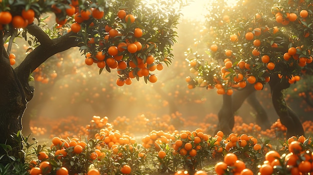 Pomarańczowe drzewo