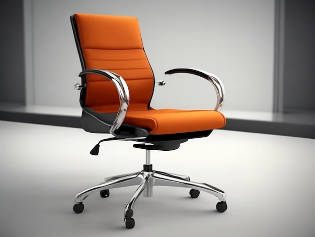 pomarańczowe krzesło biznesowe
