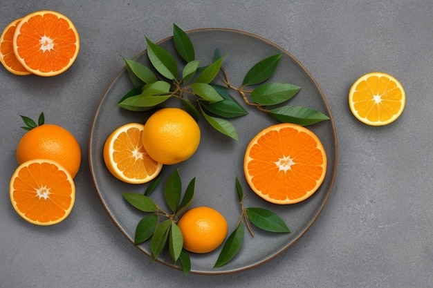 Zdjęcie pomarańczowe owoce cytrusowe