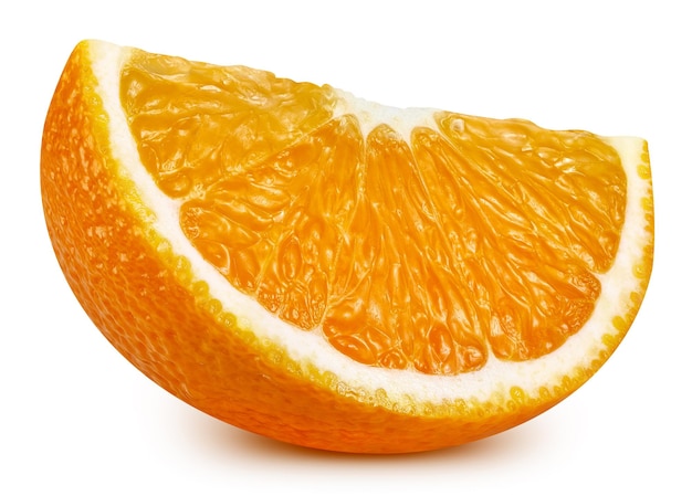 Pomarańczowe owoce na białym tle. Pomarańczowa ścieżka przycinająca. Pełna głębia ostrości