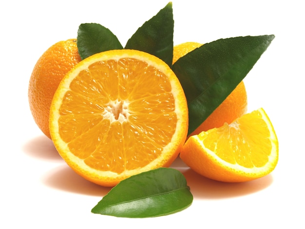 Pomarańczowe Owoce Na Białym Tle